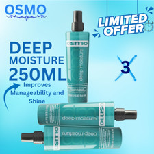 3X OSMO Deep Moisture Miracle Hair Repair DUAL ACTION Spray 250ml Soft Silky