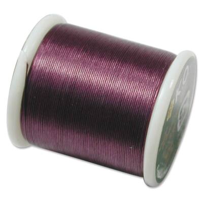 K.O. Beading Thread Dark Purple Japanese Bead Thread 43332 55yds Nylon Waxed KO