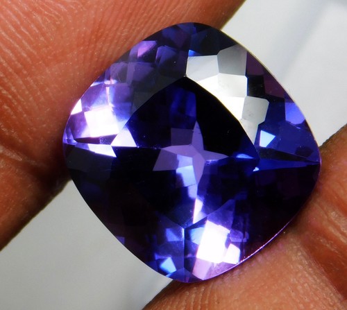 "Certificato" Prezioso Zaffiro Viola Bluastro Naturale 13,40 Ct Pietra Preziosa Madagascar - Foto 7 di 16
