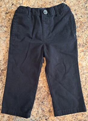 Toddler Boy Cotton Dress Pants - Children's Place Size 12-18 months - Black  | eBay