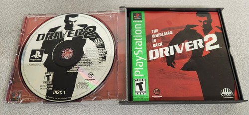Driver 2 (Sony PlayStation 1, 2000) PS1 Complete CIB TESTED SHIPS FAST! - Picture 2 of 4