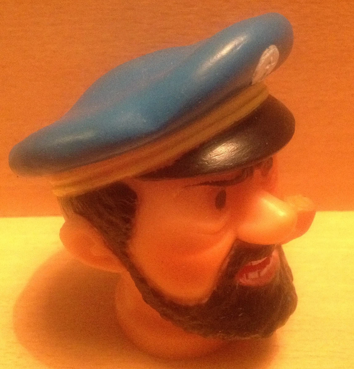 FIGURINE PVC TINTIN KUIFJE HERGE TETE BUSTE EN PLASTIQUE MARQUE CESAR DUPOND