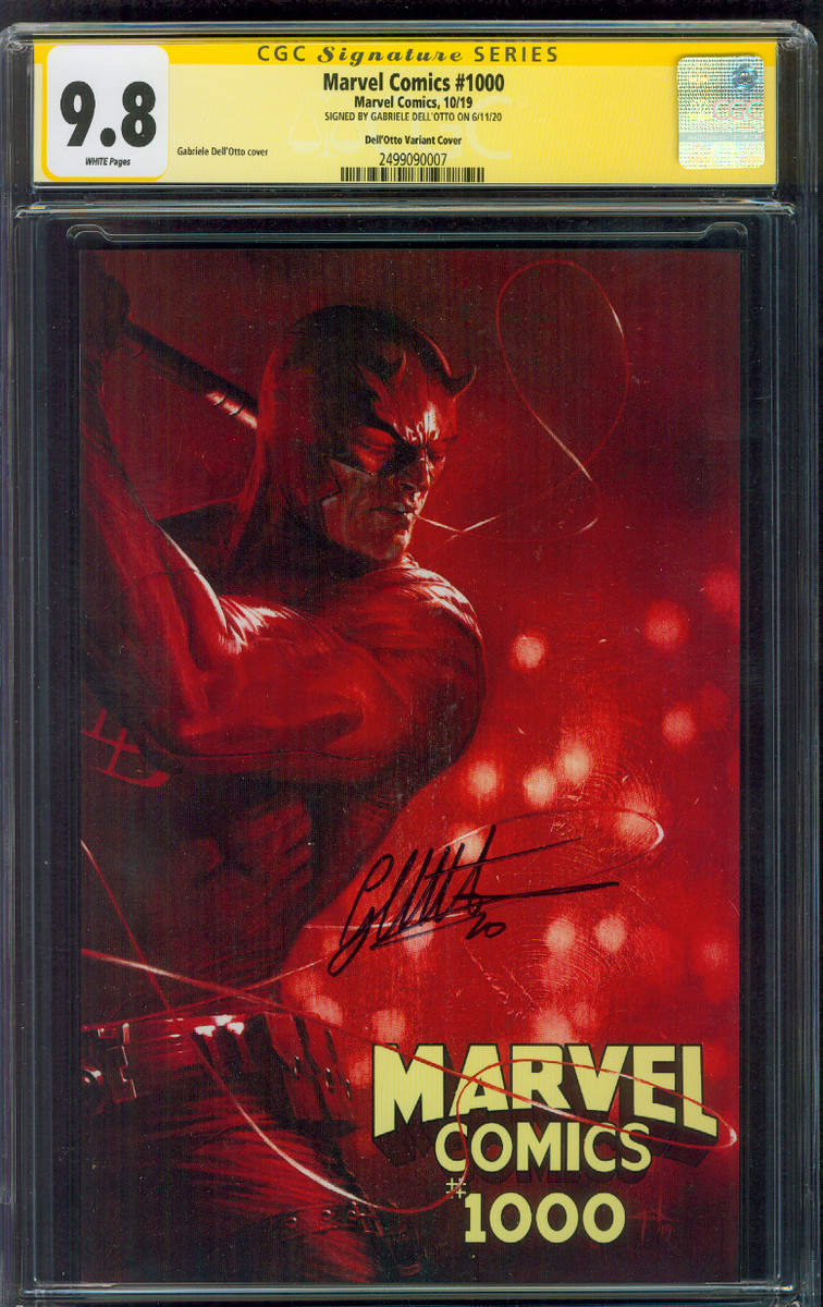 Daredevil 1 Marvel Comics 1000 CGC SS 9.8 Dell'Otto Variant | eBay