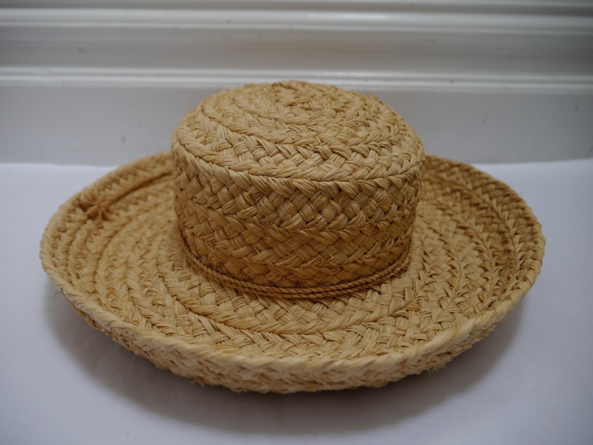 HELEN KAMINSKI natural braided raffia sun hat WORN ONCE | eBay