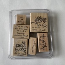 Stampin' U Love Ya Bunches 6-piece Wood-Mounted Rubber Stamp Set