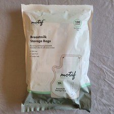 Motif Medical Breast Milk Storage Bags 8oz Single Use 100 count New