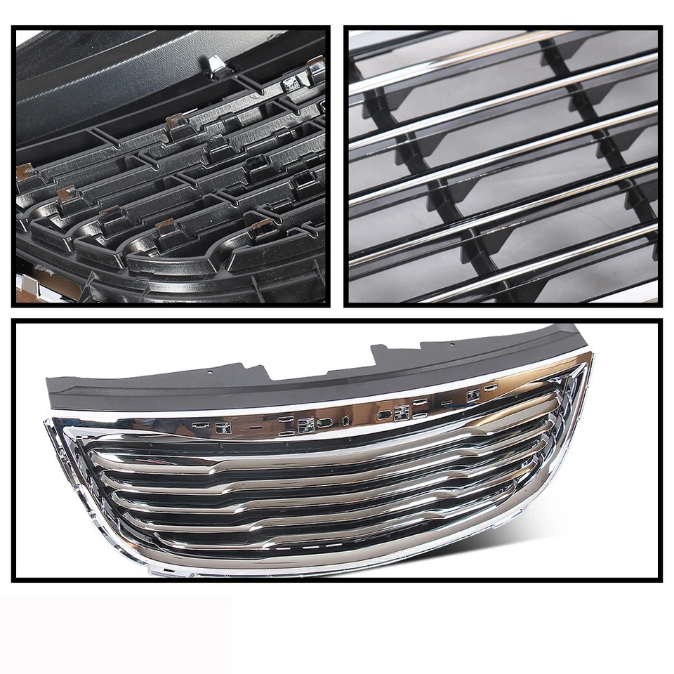 CH1200350 68100692AB Front Grille Chrome For 2011-2016 Chrysler Town & Country Foto 2 de 4