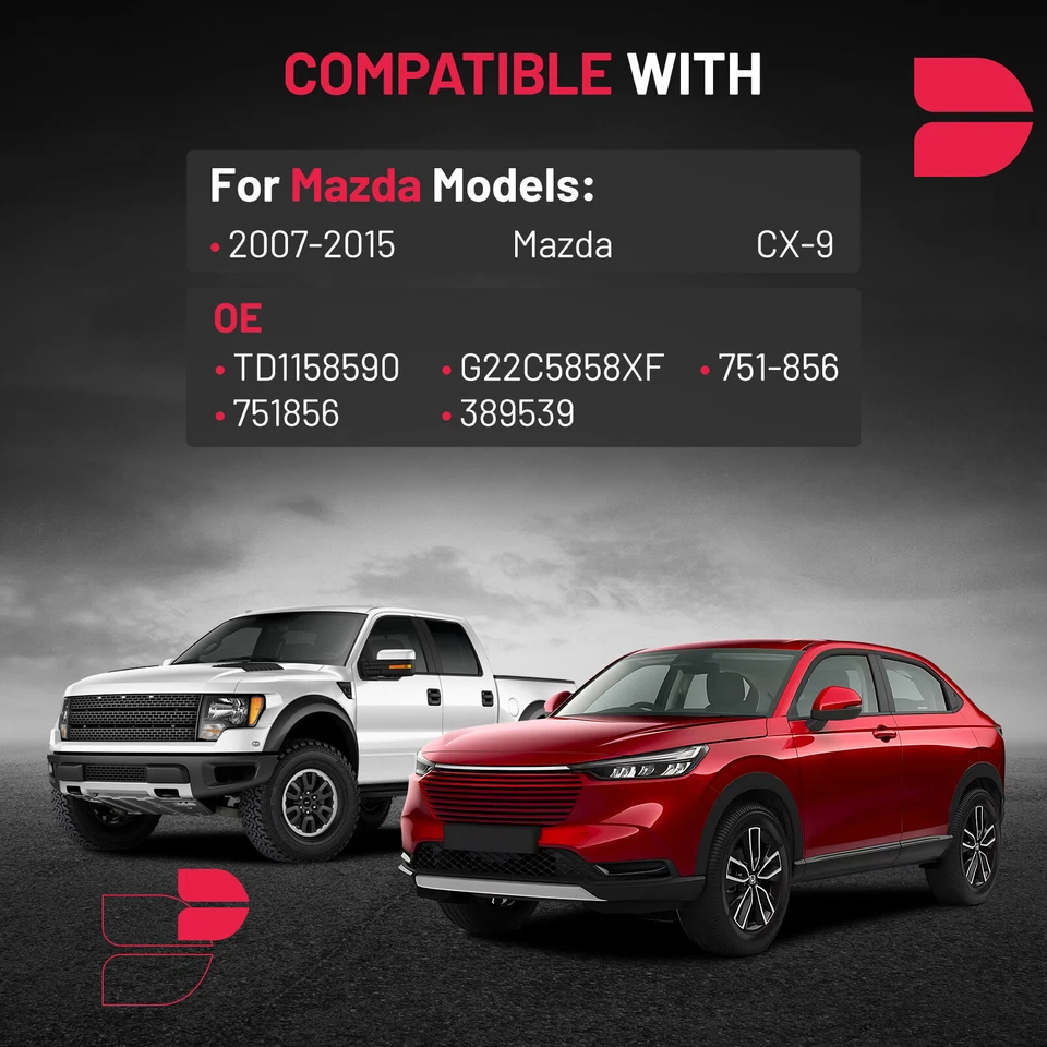 For 2007-2015 Mazda CX-9 Power Window Regulator & Motor Front Passenger Side Foto 4 de 4