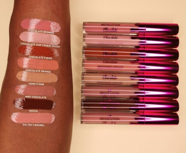 I Heart Revolution Chocolate Orange Lip Gloss - Schokoladen-Orangen Geschmack, Glänzender Lipgloss