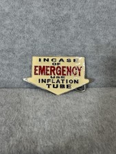 In Case Of Emergency Use Inflation Tube Large Arrow Pointing Down Buckle Great