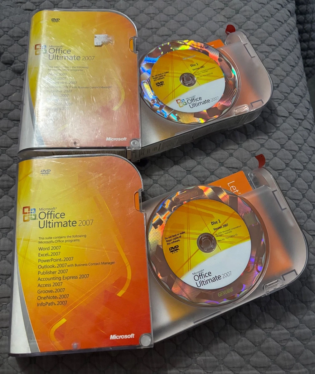 Microsoft Office 2007 Ultimate for sale | eBay