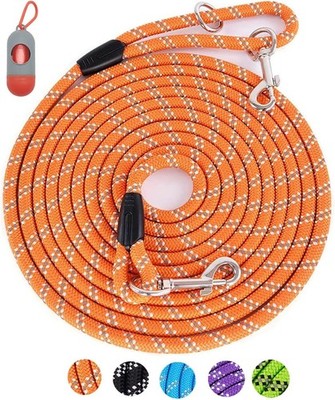 Versatile Long Dog Leash 10FT-100FT for Training with Reflective Safety Feature