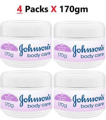 Johnson's Body Care Cream Glycerin For Dry Skin Moisturizes 170gm Fast Absorbing
