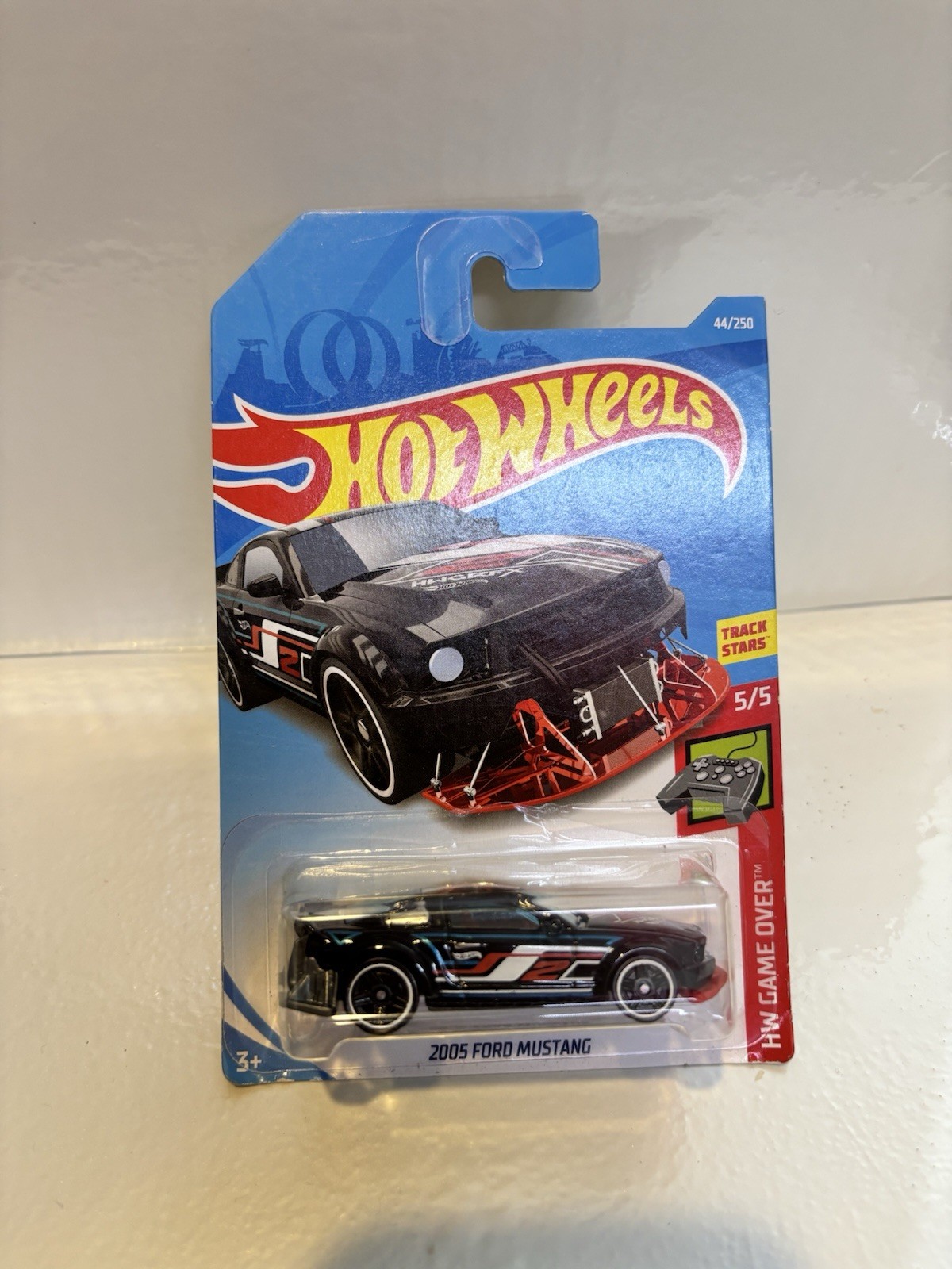 Hot Wheels 2005 Ford Mustang Black #44 - 2019 HW Game Over New 1:64 Scale 