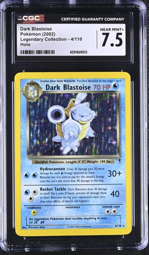 Dark Blastoise graded CGC 7.5 for sale on eBay