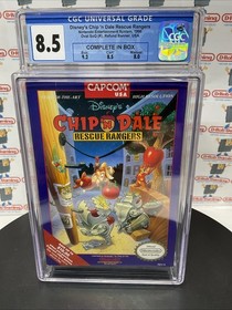 Chip n Dale Rescue Rangers Disney's Capcom CIB VGA WATA CGC PSA Nintendo NES