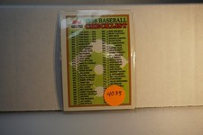 1988 Topps - Checklist Cards 661-792 #776 (#4033)