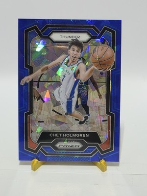 2023-24 Panini Prizm Blue Ice Prizm 89/125 Chet Holmgren #115 OKC