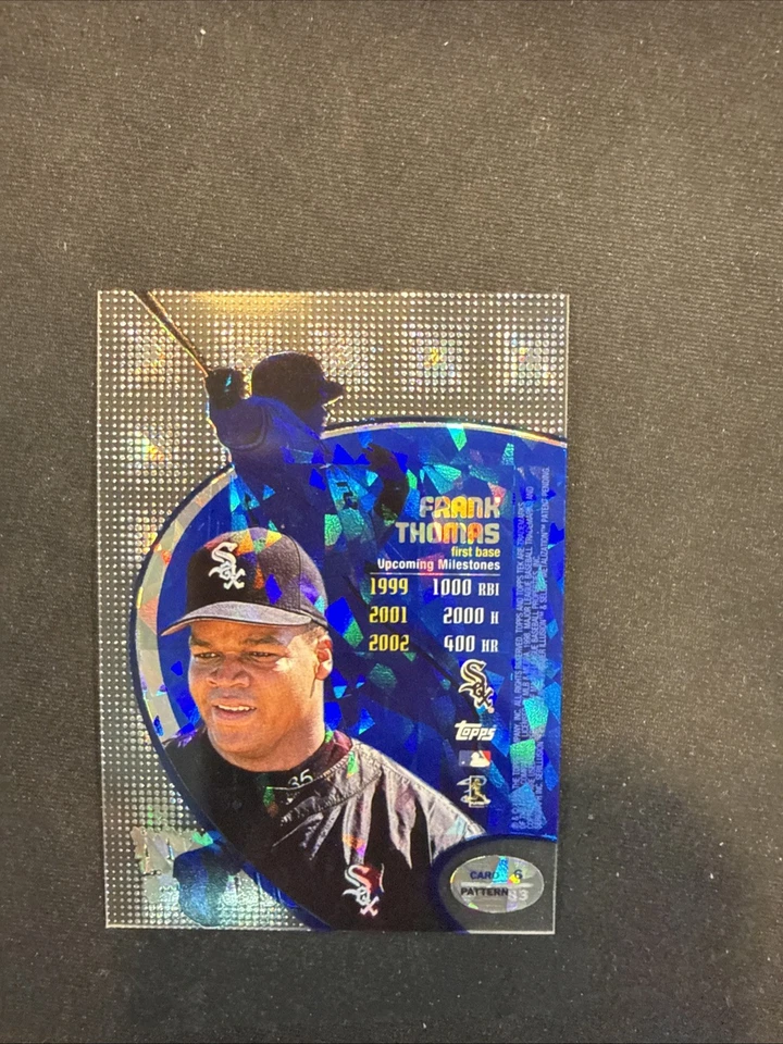 Frank Thomas 1998 Topps TEK Diffractor Parallel Pattern 83 - Image 2 of 2