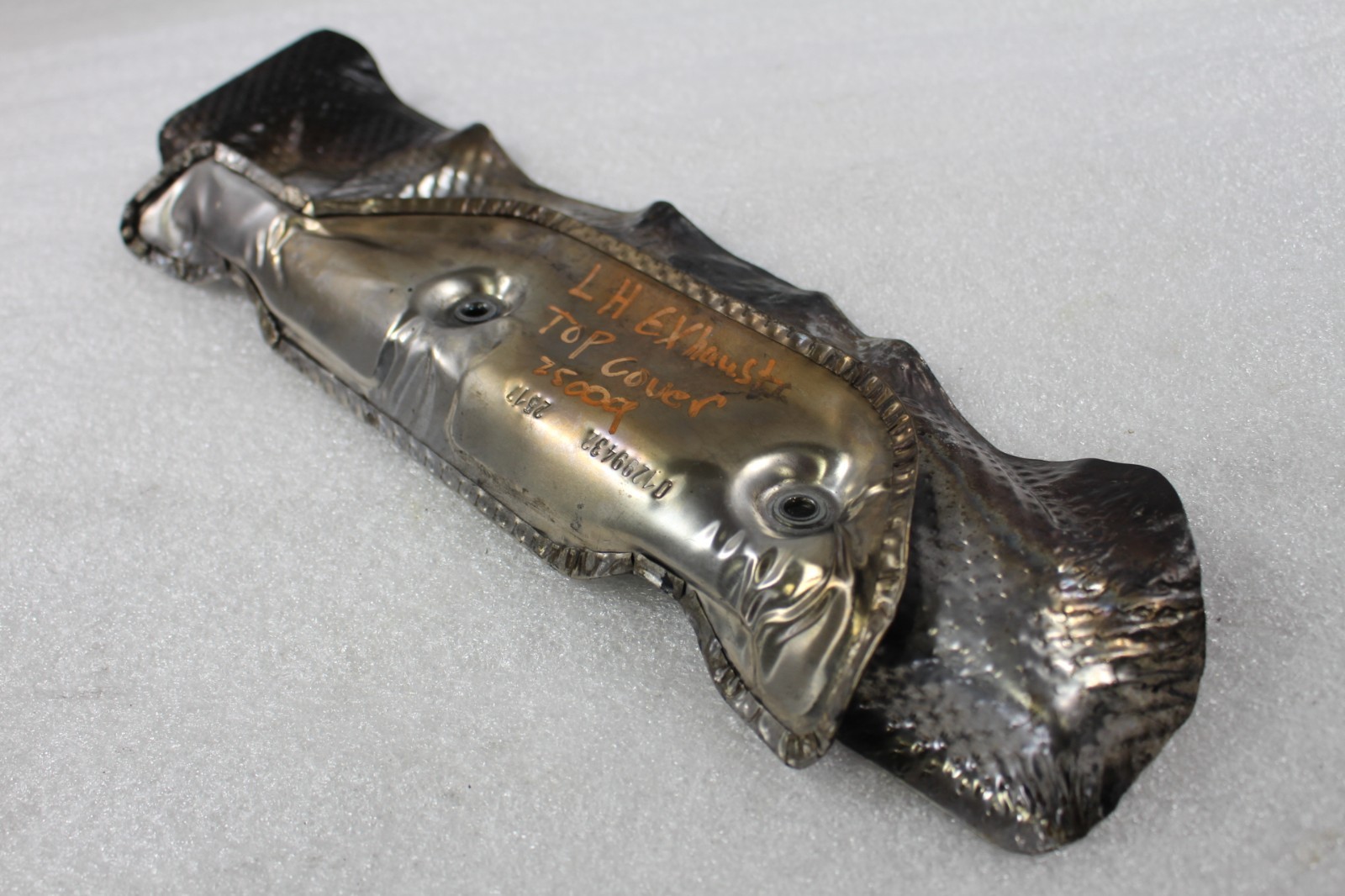 McLaren 720S, LH, Left, Upper Exhaust Manifold Heat Shield, Burn Damage, Used