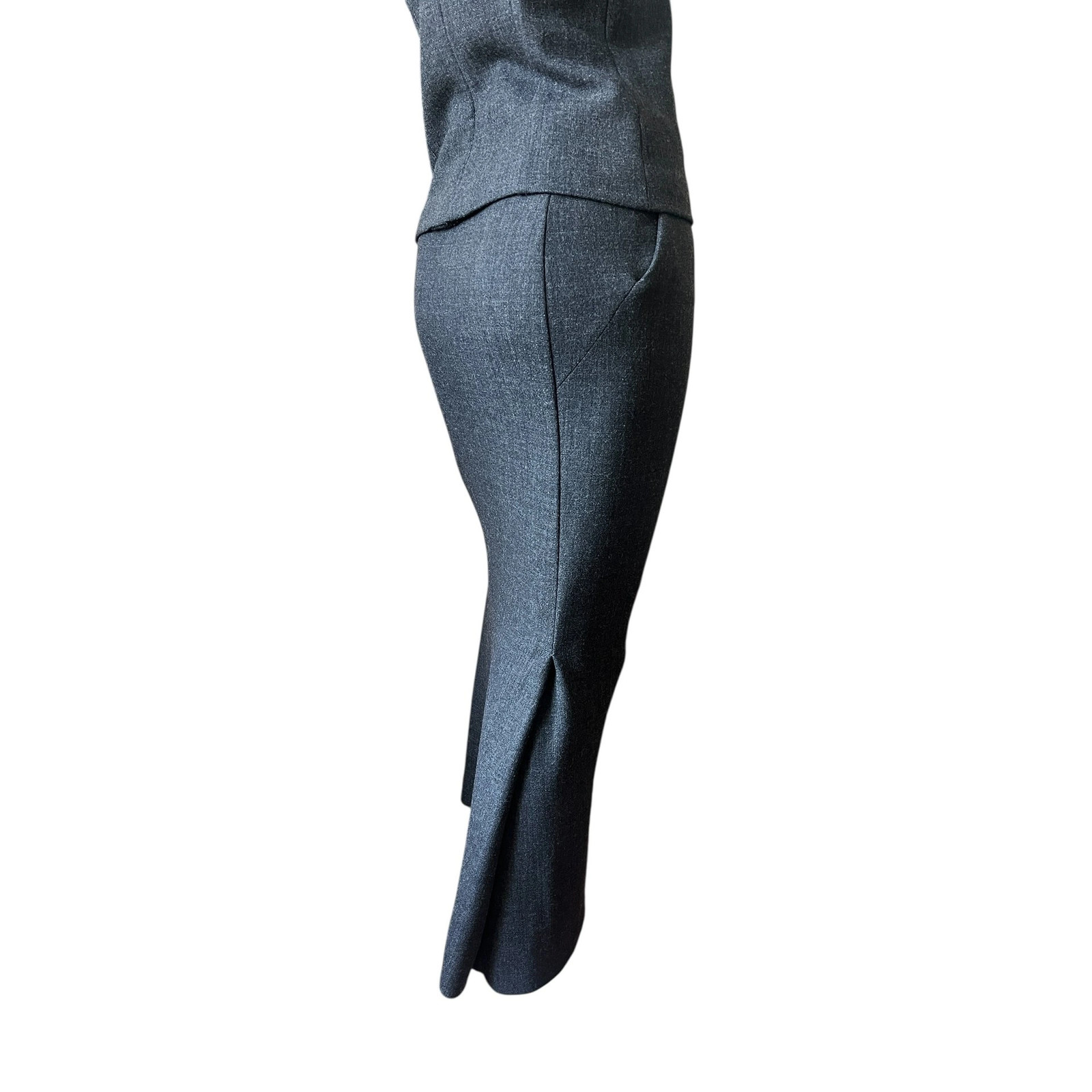 Vintage 90s 2000s Dolce & Gabbana grey skirt and top set versatile image 3