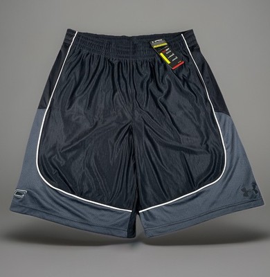 NWT-Under Armour Steph Curry Basketball Shorts Men XL Loose Fit Black Dazzle 12''