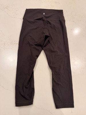 Lululemon Align high rise leggings in classic black, size 6. Super soft buttery