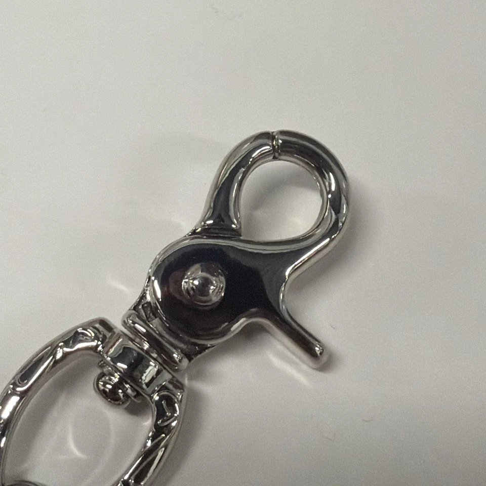 Chrome Hearts Keychain Sterling Silver Clamp On Keyring Chrome Accessory Cross - Image 4 of 4