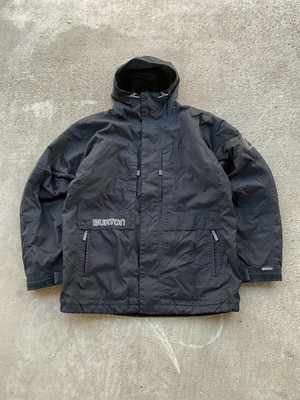 Vintage Burton Jacket Mens XL Black Hooded Insulated Ski Snowboard Winter Parka