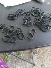 Healifty S Hooks for Wall 100pcs Black s Hooks Double Opening Jewelry Clasps