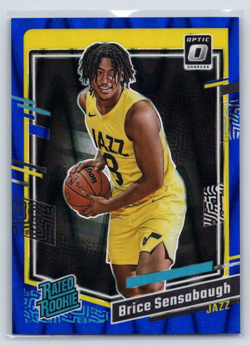 2023-24 Donruss Optic Blue Seismic #209 Brice Sensabaugh RC - Utah Jazz /249