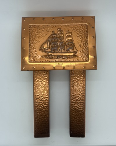 Vintage NuTone Copper "Hacienda" Doorbell 2-Chime Door Chime Sailing Ship Cover