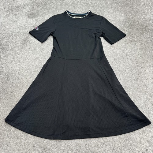 Champion Wood Wood Mesh Sport Active Fit Flare Mini Dress Womens Small Black