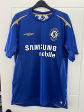 FRAMED FRANK LAMPARD SIGNED CHELSEA OFFICIAL RETRO FOOTBALL SHIRT PROOF & COA
