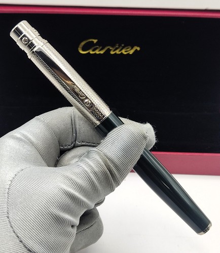 Seltener Cartier Santos De Cartier Special Limited Edition Tintenroller mit Box - Bild 9 von 10