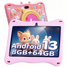 Kids Tablet 7'' Android 13 for Kids 8GB 64GB Parental Control Educational Games