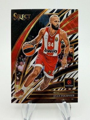 2025-26 Select Euroleague EVAN FOURNIER Courtside Zebra Prizm #270