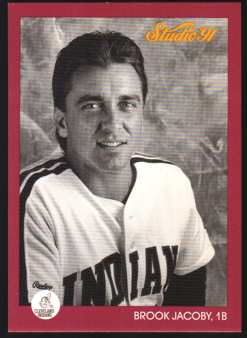 1991 Donruss Studio #44 - Brook Jacoby UER - Cleveland Indians 91-754