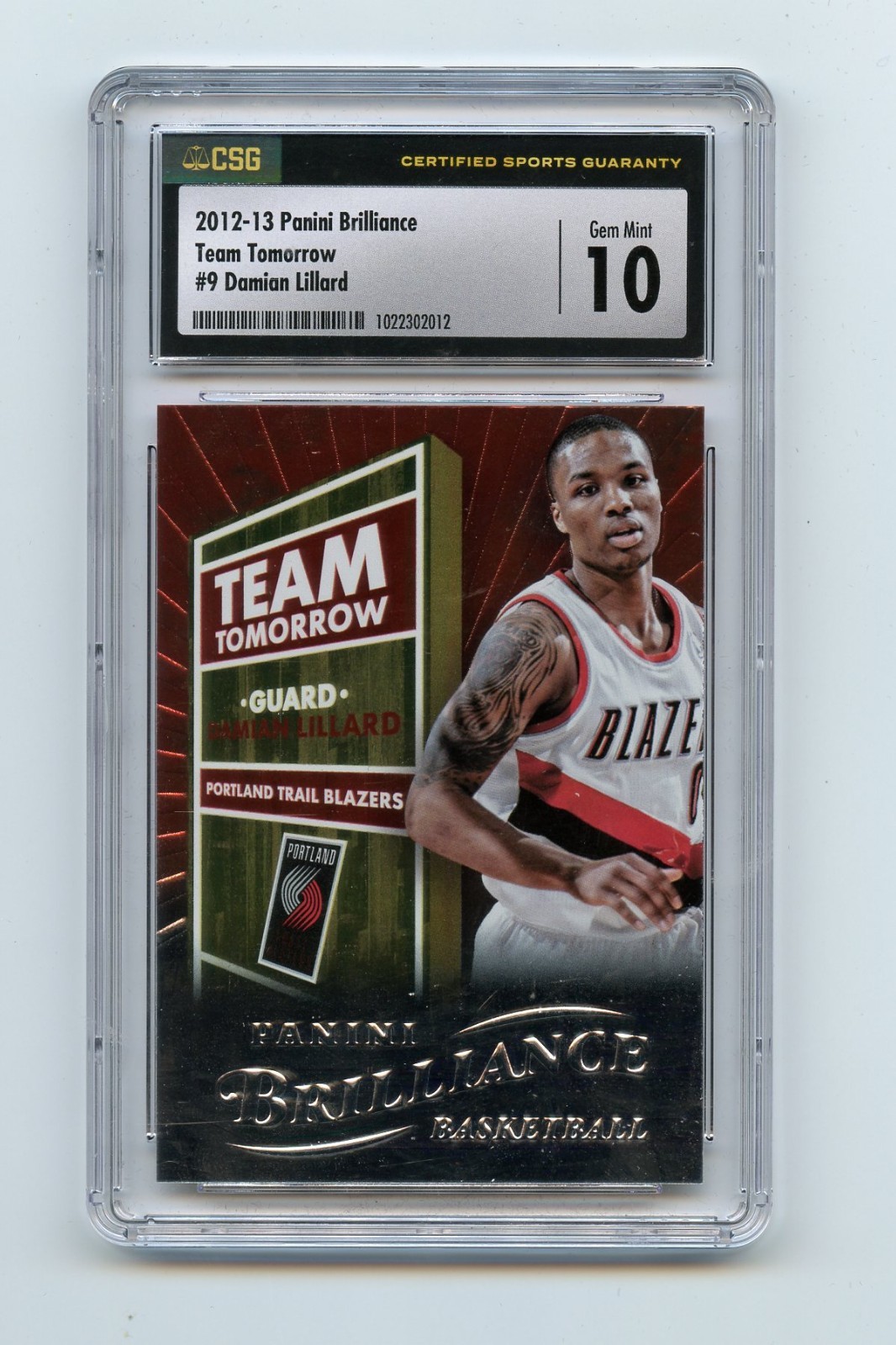 2012 Panini Brilliance #9 Damian Lillard Team Tomorrow (RC)