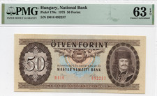 HUNGARY 1975   50 Forint  D  Series   Pick 170c  PMG 63 Choice Uncirculated EPQ