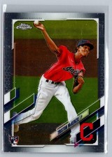2021 Topps Chrome #21 Triston McKenzie ROOKIE Cleveland Indians