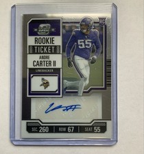 2023 Contenders Optic Rookie Ticket Autographs Andre Carter II #143 Vikings