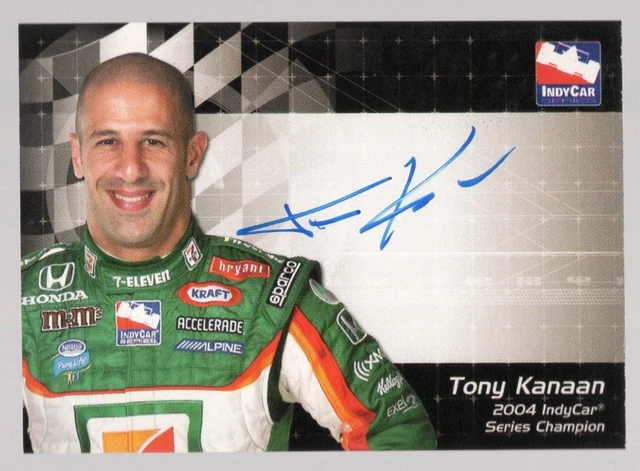 TONY KANAAN 2007 RITTENHOUSE IRL RACING ON CARD AUTO AUTOGRAPH **CHAMPION**
