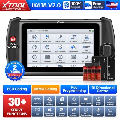 XTOOL IK618 OBD2 Scanner Full System Auto Diagnostic Tool IMMO Key Programmer