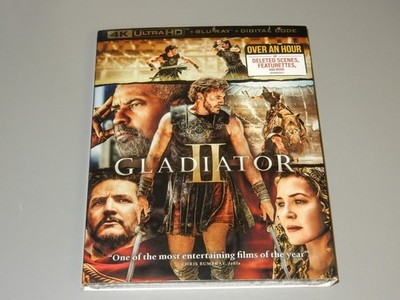 BRAND NEW *GLADIATOR II* 4K ULTRA HD BLU-RAY & DIGITAL W/SLIPCOVER (SEE PICS)