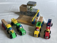 Vintage Tumble Tree Wooden Trains  TOLL BOOTH Lot Compatible w/THOMAS, BRIO 