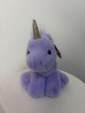 FAO Schwarz Sparkles Purple Unicorn Plush Stuffed Animal NWT F101 
