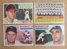 1956 TOPPS BASEBALL CARD SINGLES GRAY BACK COMPLETE YOUR SET U-PICK UPDATED 5/29