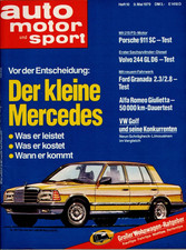 auto motor sport Heft 10 Mai 1979 Test Porsche 911 SC Volvo 244 Alfa Giulietta