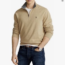 Ralph Lauren Polo Quarter Zip Pullover Sweater Mens 2XLT Tall Preppy Pony